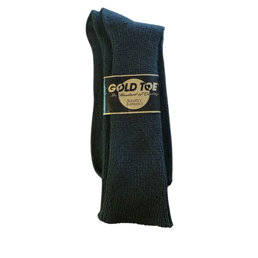 Vintage Mens Gold Toe Socks Slightly‎ Imperfect 10-13 Green